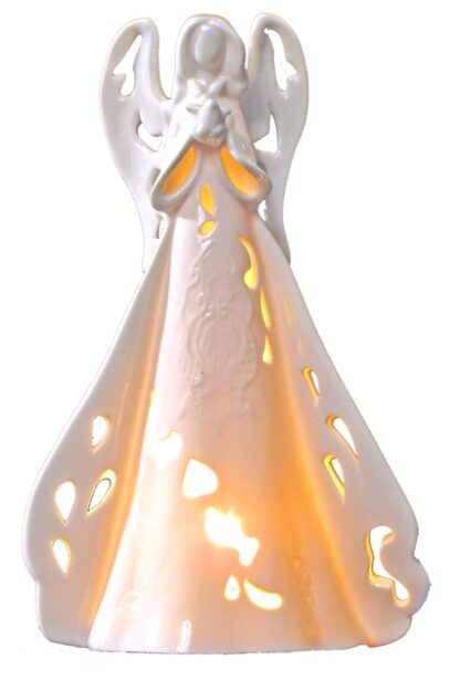 #46018-B 10" Small Ceramic Angel Light