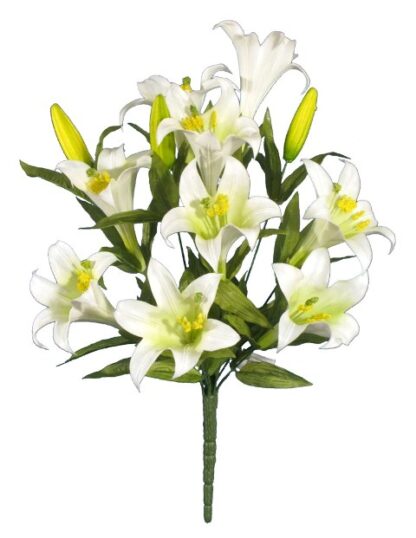 #40969 - 20" Weatherproof Easter Lily x 12 - White