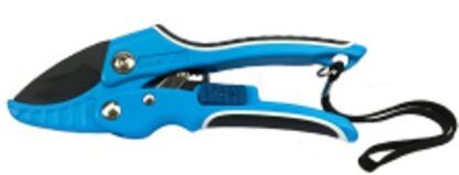 #B777 - Barnel : Curved Blade Ratchet Pruner {Blue/Black}