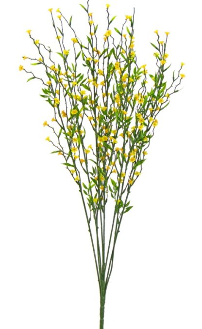 #35070YW - 22" Twig Flower Spray - Yellow