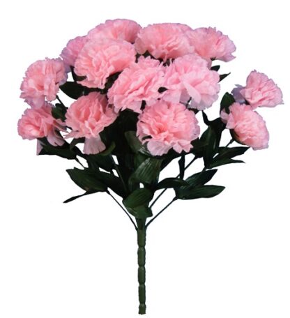 #58188PK - 18" Carnation Bush x 18 - Pink