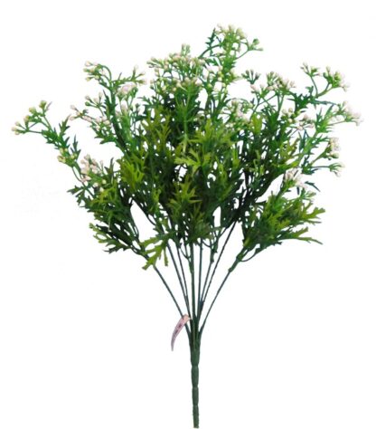 #57555 - 17" Plastic Mini Berry Bush x 9 - Cream