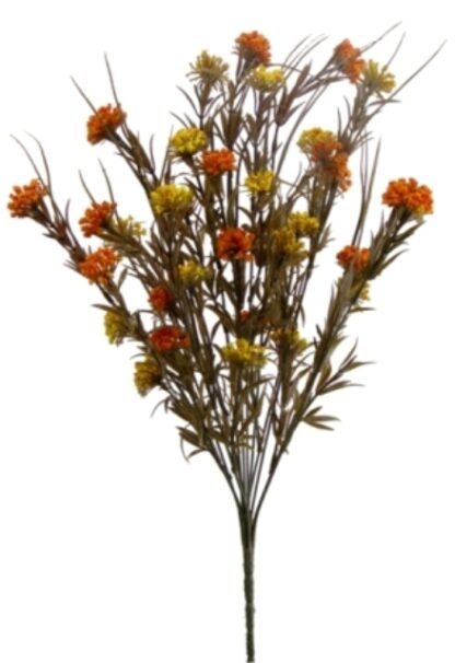 #72892 - 20" Thistle Bush x12 - Yellow/Orange