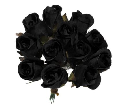 #42099BK - 5" Sweetheart Rose Pick - Black