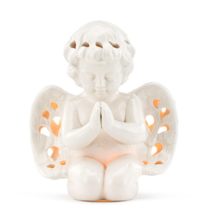 #13573 - 8.5" Light Up Praying Cherub