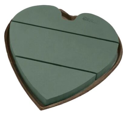 #11-01810 -12" Oasis Mache Solid Heart (2 Pack)