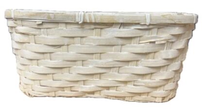 #01804W -6" Peanut Basket -White