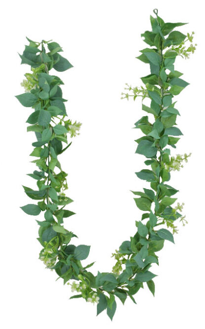 #21143 -6ft Philo Garland w/206 Leaves {Green}