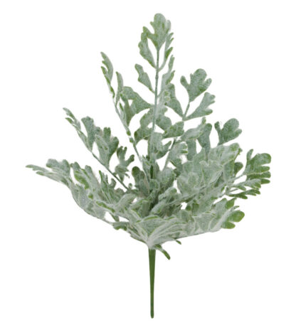 #32122 -Flocked Dusty Miller {Natural} 17"