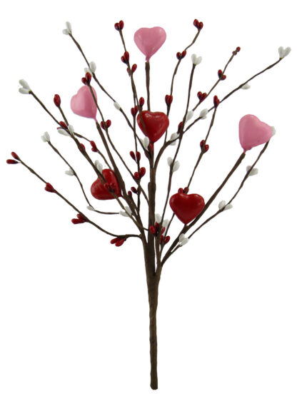 #64757 - Heart Berry PIP Pick {Pink & Red} 17"